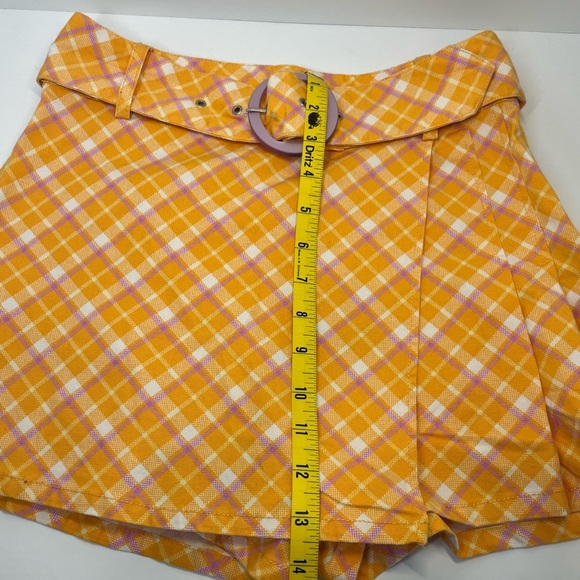 Urban Outfitters Plaid Pink & Orange Skort Size 2 - Picture 6 of 11